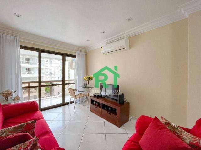 Apartamento com 3 dormitórios à venda, 100 m² por R$ 745.000,00 - Pitangueiras - Guarujá/SP