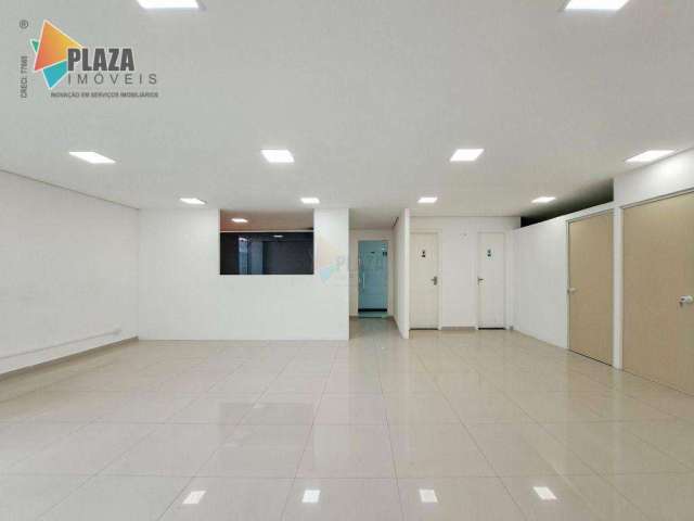 Sala para alugar, 76 m² por R$ 3.250,00/mês - Mirim - Praia Grande/SP