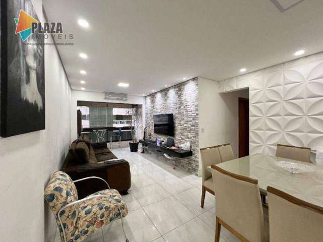 Apartamento com 3 dormitórios à venda, 92 m² por R$ 690.000,00 - Canto do Forte - Praia Grande/SP