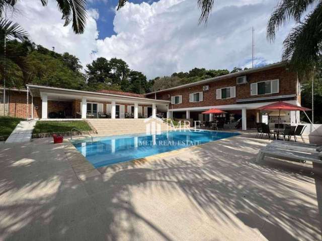 Casa com 5 dormitórios, 5.166 m² - venda por R$ 4.900.000 ou aluguel por R$ 26.970/mês - Condomínio Parque Silvino Pereira.