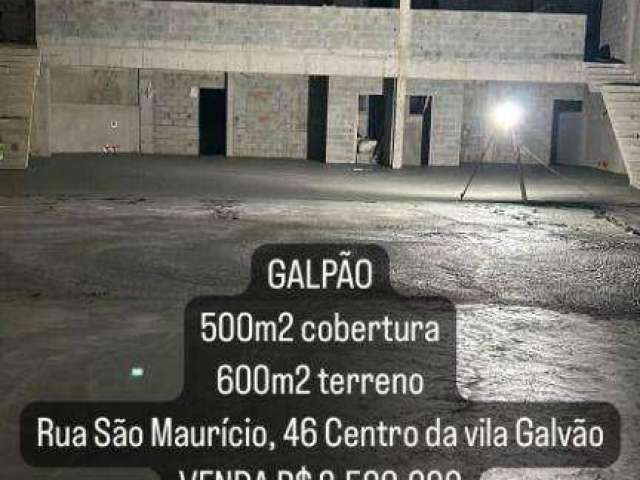 Galpão, 500 m² - venda por R$ 2.500.000,00 ou aluguel por R$ 20.000,00/mês - Vila Galvão - Guarulhos/SP