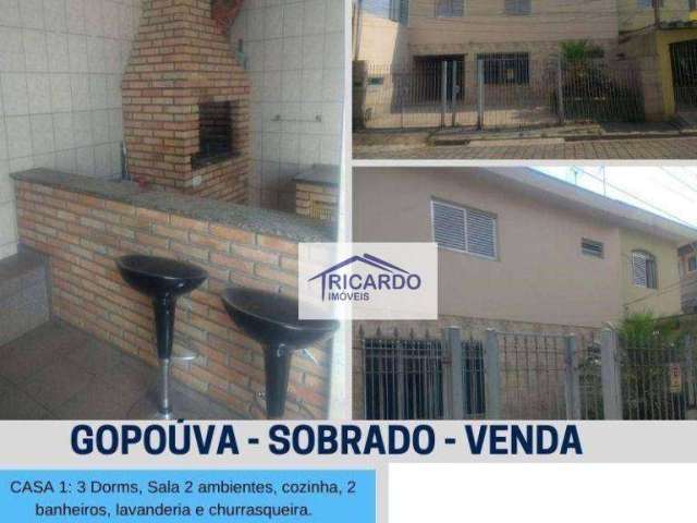 Sobrado com 3 dormitórios à venda, 250 m² por R$ 790.000,00 - Jardim Gopoúva - Guarulhos/SP