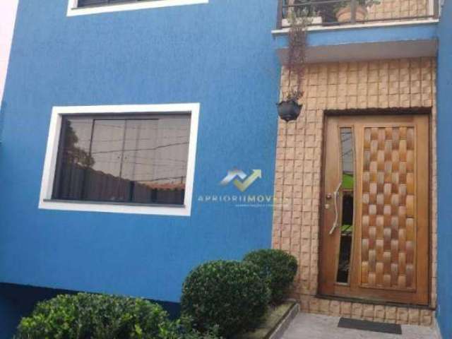 Sobrado com 3 dormitórios à venda, 217 m² por R$ 750.000,00 - Vila Linda - Santo André/SP