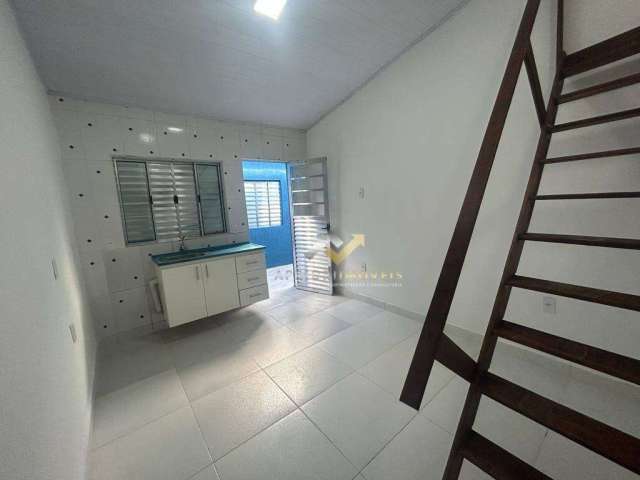 Kitnet com 1 dormitório para alugar, 20 m² por R$ 930,00/mês - Jardim do Estádio - Santo André/SP