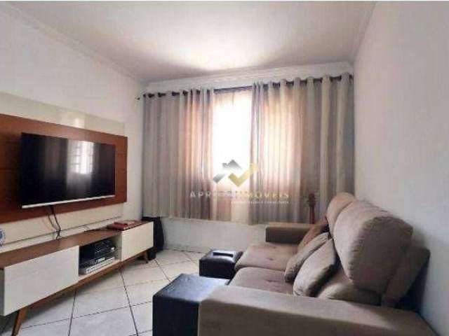 Sobrado com 3 dormitórios para alugar, 136 m² por R$ 3.375,00/mês - Vila Palmares - Santo André/SP
