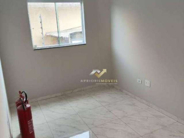 Apartamento com 1 dormitório para alugar, 37 m² por R$ 1.480,00/mês - Vila Bela Vista - Santo André/SP