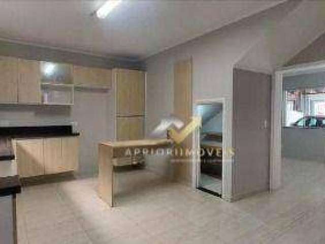 Sobrado com 2 dormitórios para alugar, 130 m² por R$ 3.465,00/mês - Vila Homero Thon - Santo André/SP