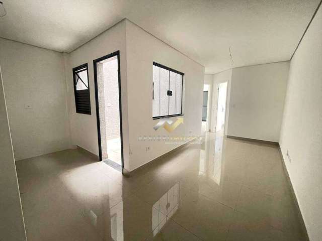 Apartamento com 2 dormitórios para alugar, 50 m² por R$ 2.202,00/mês - Bangu - Santo André/SP