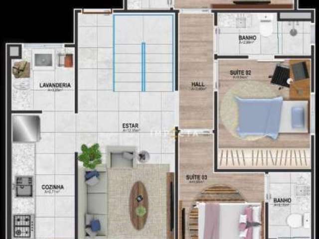Cobertura com 3 dormitórios à venda, 133 m² por R$ 1.375.000 - Medicina - Pouso Alegre/MG