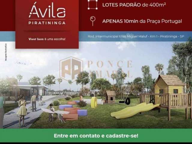 Excelente Terreno em Condomínio para venda no Residencial Avila, Piratininga/SP