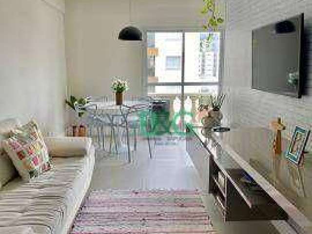 Apartamento com 1 dormitório para alugar, 50 m² por R$ 6.470/mês - Vila Uberabinha - São Paulo/SP