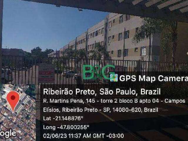 Apartamento à venda, 42 m² por R$ 143.521,14 - Campos Elíseos - Ribeirão Preto/SP