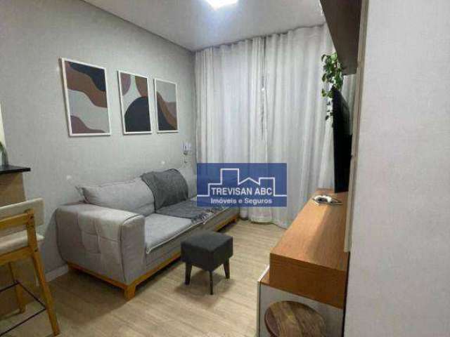 Apartamento à venda no Jordanópolis/SBC - 3 dorms, sala com sacada e 1 vaga; 74m²
