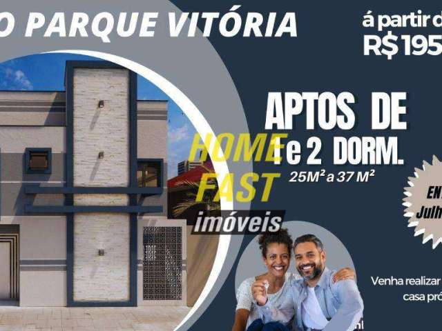 Apartamento com 2 dormitórios à venda, 37 m² por R$ 230.000,00 - Parque Vitória - São Paulo/SP