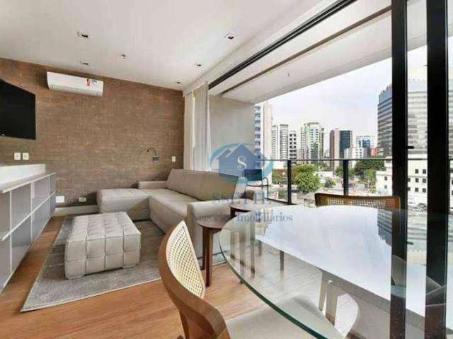 Apartamento com 1 dormitório para alugar, 65 m² por R$ 6.100,00/mês - Vila Olímpia - São Paulo/SP