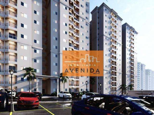 Apartamento com 2 dormitórios à venda por R$ 300.000,00 - Jardim Calegaris - Paulínia/SP