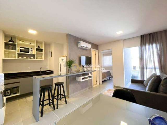 Apartamento com 1 dormitório para alugar, 41 m² por R$ 2.100,00/mês - Lagoa Nova - Natal/RN