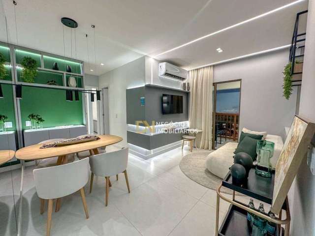 Apartamento com 2 dormitórios à venda, 58 m² por R$ 387.500,00 - Capim Macio - Natal/RN