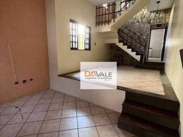 Sobrado com 3 dormitórios para alugar, 195 m² por R$ 2.300,00/mês - Vila Santos - Caçapava/SP
