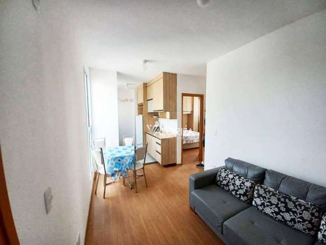 Apartamento com 2 dormitórios para alugar, 47 m² por R$ 1.623,30/mês - Caguaçu - Sorocaba/SP