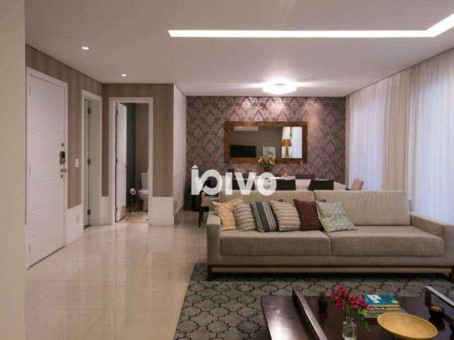 Apartamento com 3 Dormitorios 3 suítes e 3 vagas à venda, 169 m² por R$ 2.200.000 - Vila Clementino