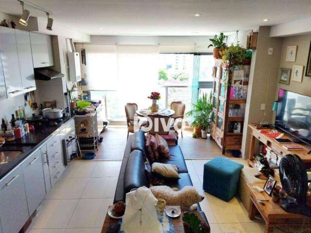 Apartamento com 1 quarto e 1 vaga para alugar, 50 m² pacote por R$ 4.553/mês - Mirandópolis