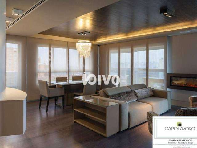 Apartamento com 2 quartos e 4 vagas para alugar, 200 m² pacote por R$ 22.155/mês - Moema