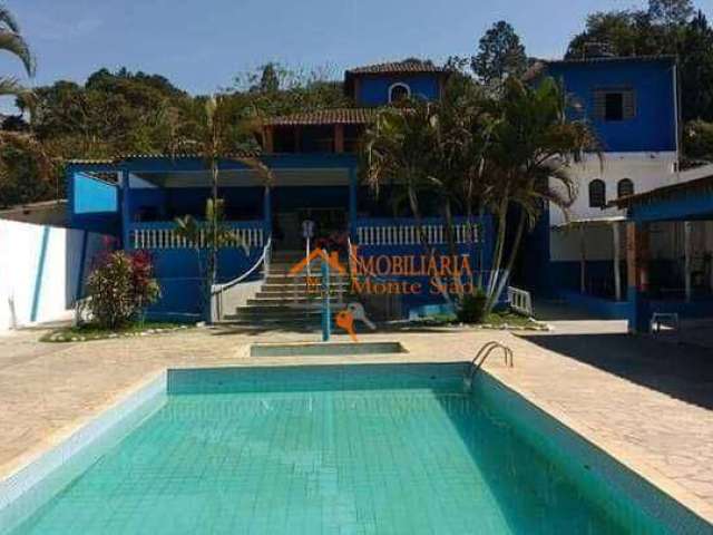 Chácara com 9 dormitórios à venda, 1260 m² por R$ 1.750.000,00 - Água Azul - Guarulhos/SP