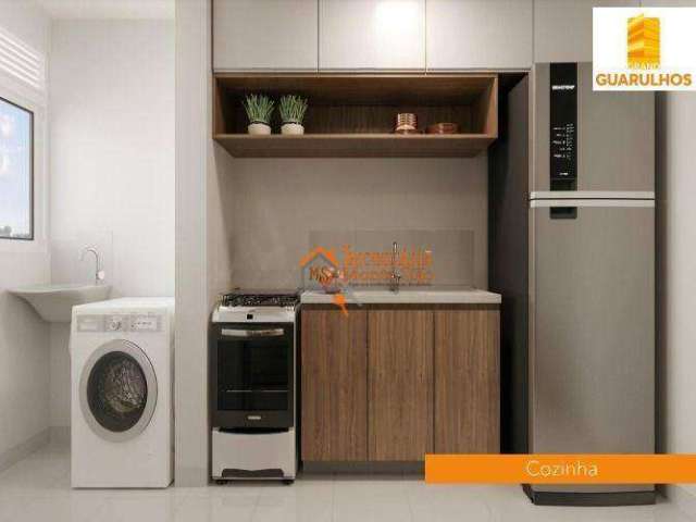 Apartamento com 2 dormitórios à venda, 37 m² por R$ 249.990,00 - Vila Nova Bonsucesso - Guarulhos/SP
