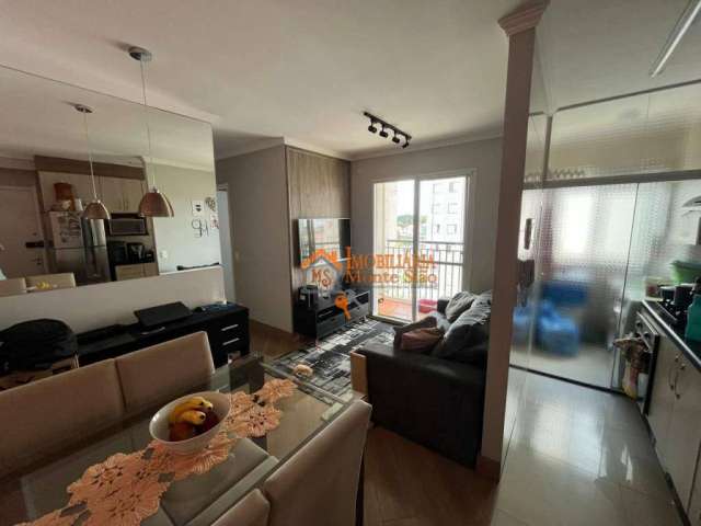Apartamento com 3 dormitórios à venda, 56 m² por R$ 359.000,00 - Cocaia - Guarulhos/SP