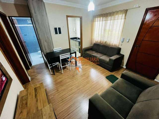 Apartamento com 2 dormitórios para alugar, 49 m² por R$ 1.800,00/mês - Jardim Adriana - Guarulhos/SP