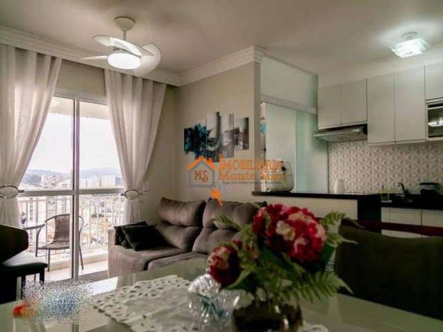 Apartamento com 2 dormitórios à venda, 57 m² por R$ 421.000,00 - Jardim Flor da Montanha - Guarulhos/SP