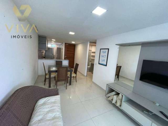 Apartamento Mobiliado com 2 dormitórios para alugar, 64 m² por R$ 4.700/mês - Cabo Branco - João Pessoa/PB