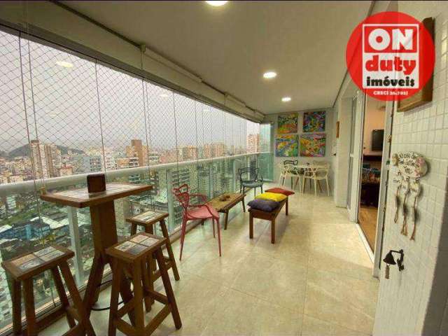 Apartamento com 3 dormitórios à venda, 136 m² por R$ 1.600.000,00 - Pompéia - Santos/SP