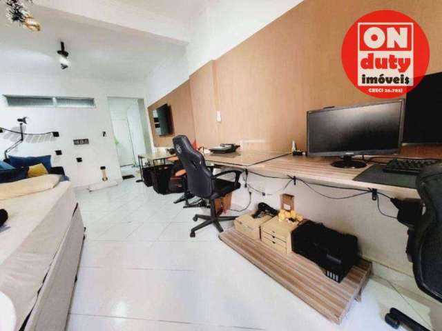 Studio com 1 dormitório à venda, 35 m² por R$ 297.000,00 - Boqueirão - Santos/SP