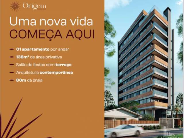 Residencial Origem - Apartamentos com vista para o mar na 3ª Avenida em Balneário Gaivota