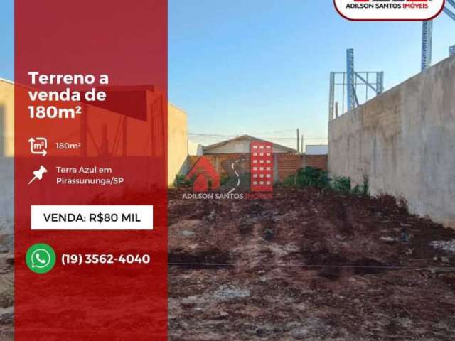 Terreno à venda no Jardim Treviso, Pirassununga , 180 m2 por R$ 80.000