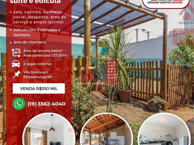 Casa com 3 quartos à venda na Vila Steola, Pirassununga , 237 m2 por R$ 550.000