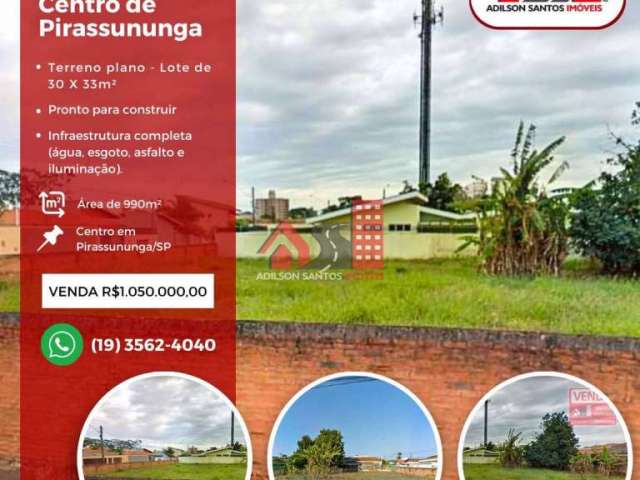 Terreno à venda no Centro, Pirassununga , 990 m2 por R$ 1.050.000
