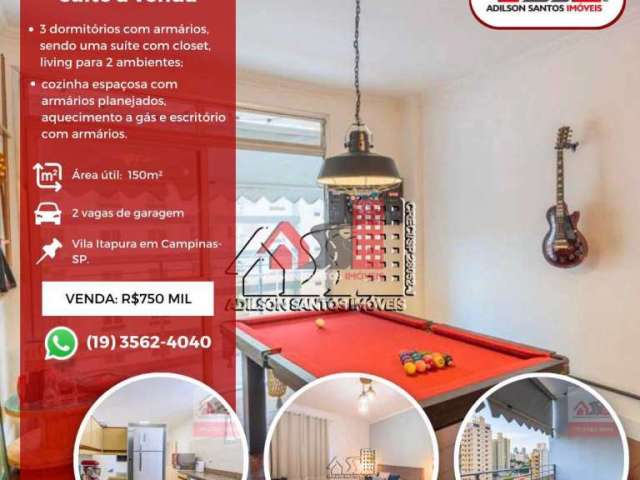Apartamento com 3 quartos à venda na Vila Itapura, Campinas , 150 m2 por R$ 650.000