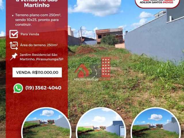Terreno à venda no Jardim Residencial San Martinho, Pirassununga  por R$ 110.000