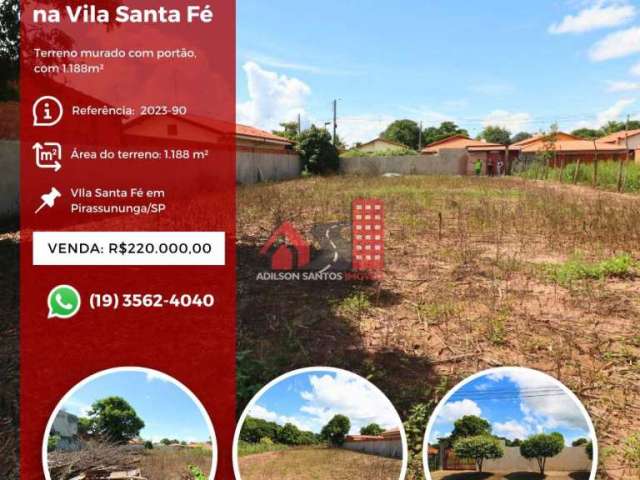 Terreno à venda na Vila Santa Fé, Pirassununga  por R$ 220.000