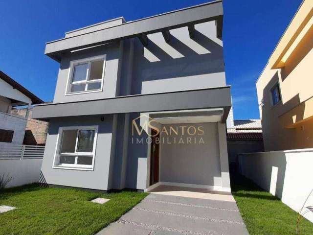 Casa nova com 3 dormitórios à venda, 120 m² por R$ 920.000,00 - Santinho - Florianópolis/SC