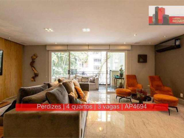 Apartamento de 171m², 4 quartos, 3 vagas, R. Dr. Homem de Melo, 250 - Perdizes, Villa Borghese