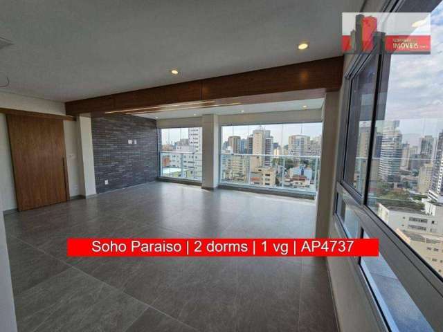 Apartamento de 2 quartos, 1 vaga, 82m², R. Afonso de Freitas, 349 - Soho Paraíso