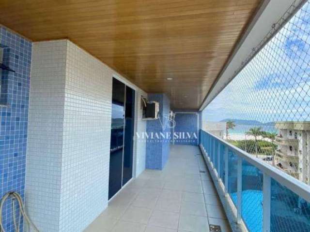 Apartamento com 3 dormitórios para alugar, 180 m² por R$ 6.625/mês - Vila Nova - Cabo Frio/RJ