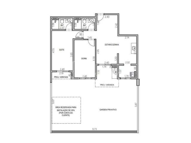 Apartamento Garden à Venda - Bellacqua - 123m  - 2 quartos com suíte - 850mil