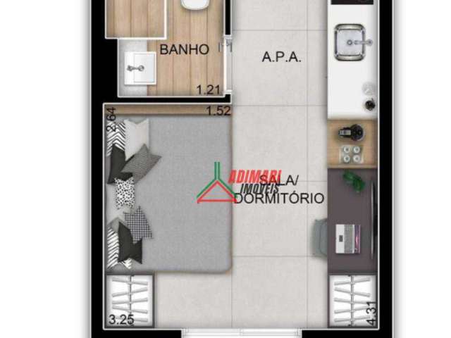 Studio com 1 dormitório à venda, 18 m² por R$ 250.000,00 - Bela Vista - São Paulo/SP
