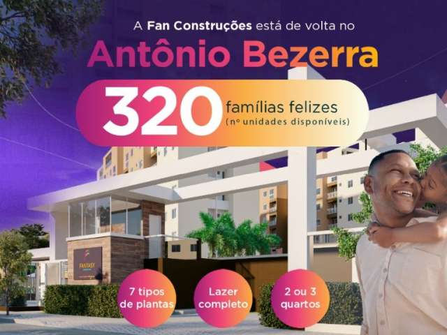 Apartamentos novos no Bairro Antônio Bezerra em Fortaleza- Ce - 45 m2 com 3 quartos