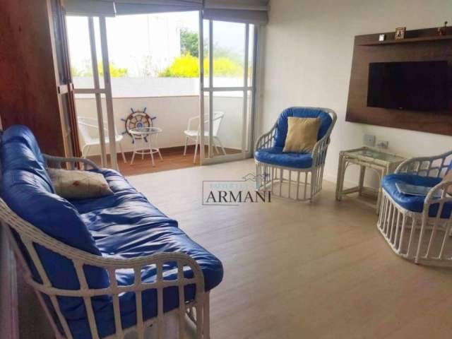 Apartamento para alugar, 87 m² por R$ 1.400,02/dia - Praia da Enseada - Guarujá/SP